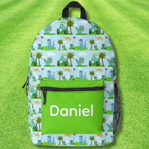 Sac À Dos Imprimé Motif adorable dinosaure golf enfants