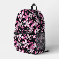 MOTIF ALOHA HAWAII EN NOIR/ROSE