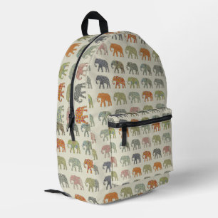Sac À Dos Imprimé Motif animal coloré éléphant