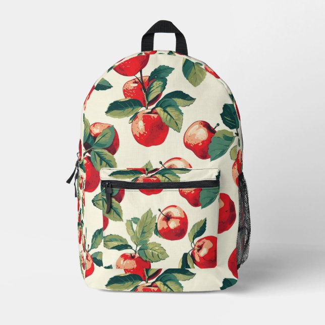 Sac À Dos Imprimé Motif Apple à carreaux (Recto)