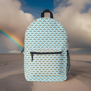 Sac À Dos Imprimé Motif arc-en-ciel minuscule sur Blue Sky
