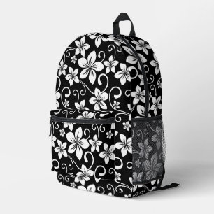 SAC À DOS IMPRIMÉ MOTIF BLEU HAWAII EN NOIR