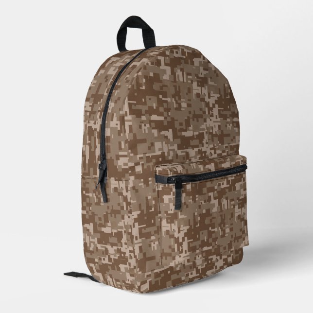 Sac À Dos Imprimé Motif Camouflage numérique du désert (Coin arrière gauche)