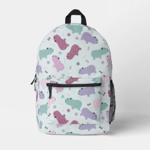sac à dos imprimé motif capybara