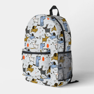 Sac À Dos Imprimé Motif chien mignon Doodle