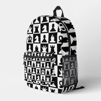 Sac À Dos Imprimé Motif classique de tableau d'échec noir et blanc