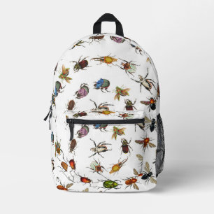 Sac À Dos Imprimé Motif coloré de bugs et de coléoptères Vintages