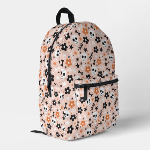 Sac À Dos Imprimé Motif crâne de fleurs