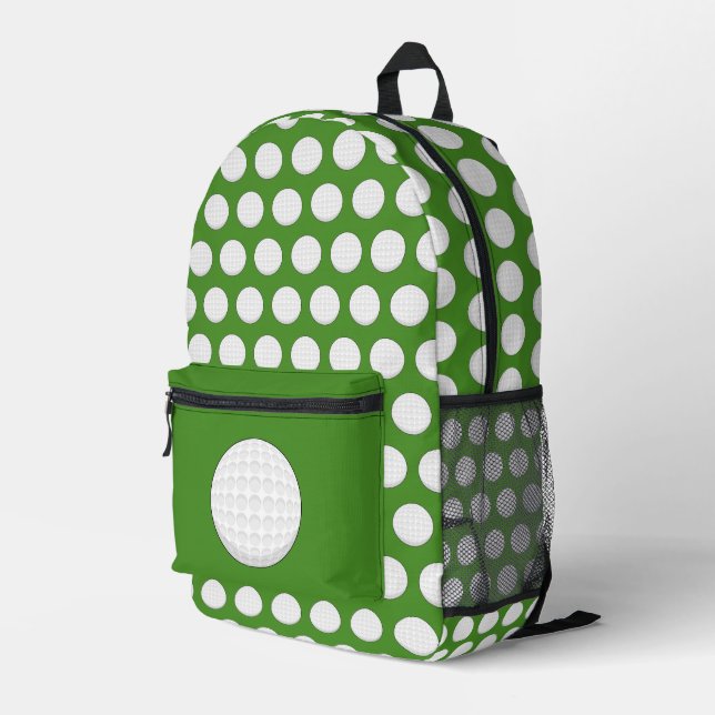 Sac À Dos Imprimé Motif de balle de golf (Coin arrière droit)