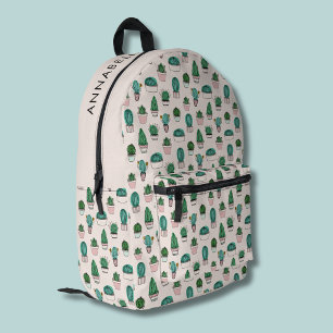 Sac À Dos Imprimé Motif de cactus succulent