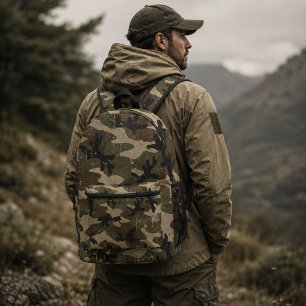 Sac À Dos Imprimé Motif de camouflage militaire rétro