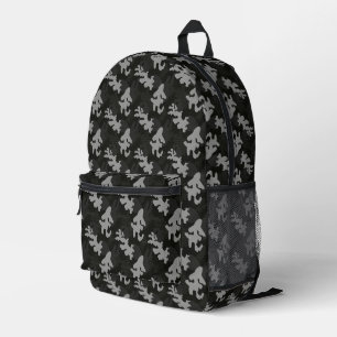 Sac À Dos Imprimé Motif de camouflage noir