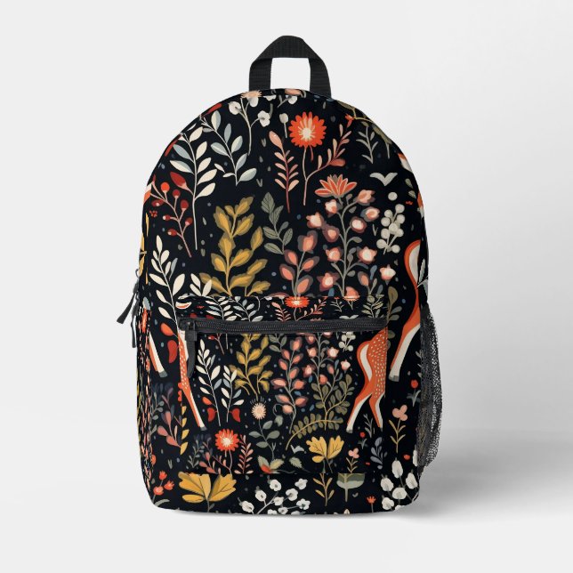Sac À Dos Imprimé Motif de cerfs à queue blanche (Recto)