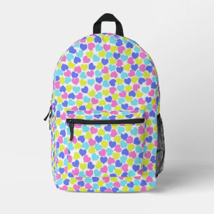 Sac À Dos Imprimé Motif de Coeurs colorés mignons