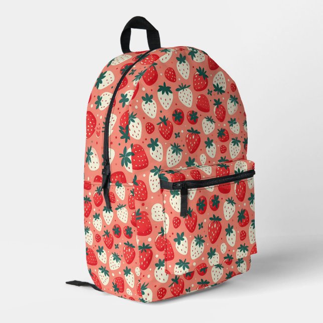 Sac À Dos Imprimé Motif de délice aux fraises (Coin arrière gauche)