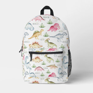 Sac À Dos Imprimé Motif de dinosaure rose mignon pour les filles ama