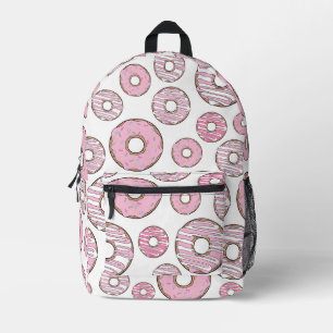 Sac À Dos Imprimé Motif De Donuts, Donuts Roses, Saupoudrages