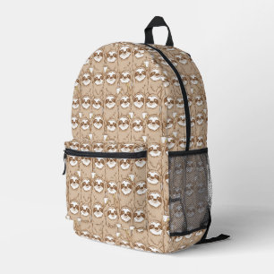 Sac À Dos Imprimé Motif de fentes et café