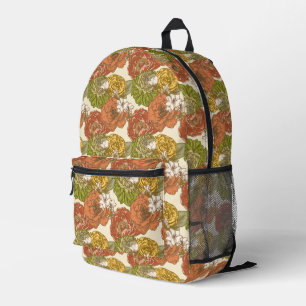 Sac À Dos Imprimé Motif de fleurs du jardin