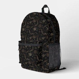 Sac À Dos Imprimé Motif de galaxie Gold Star Constellation