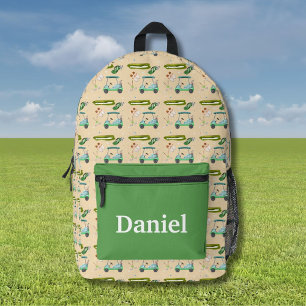 Sac À Dos Imprimé Motif de golf personnalisé pour une journée