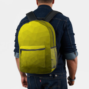 Sac À Dos Imprimé Motif de maille géométrique à dégradé jaune