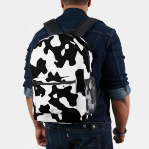 Sac À Dos Imprimé Motif de vache noir et blanc
