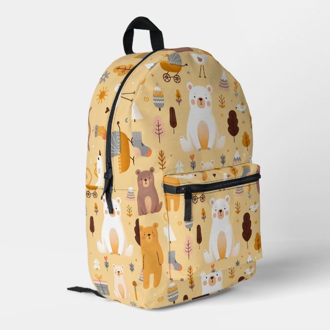 Sac À Dos Imprimé Motif d'ours adorable (Coin arrière gauche)
