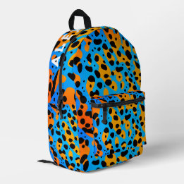 Sac À Dos Imprimé Motif et nom du léopard à dégradé coloré tendance