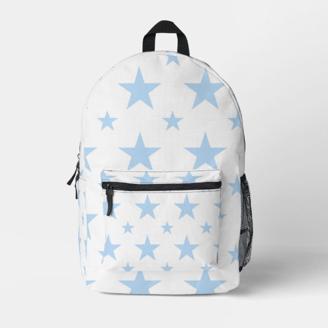 Sac À Dos Imprimé Motif Étoiles Bleues Constellation Pastel pour Enf (Recto)