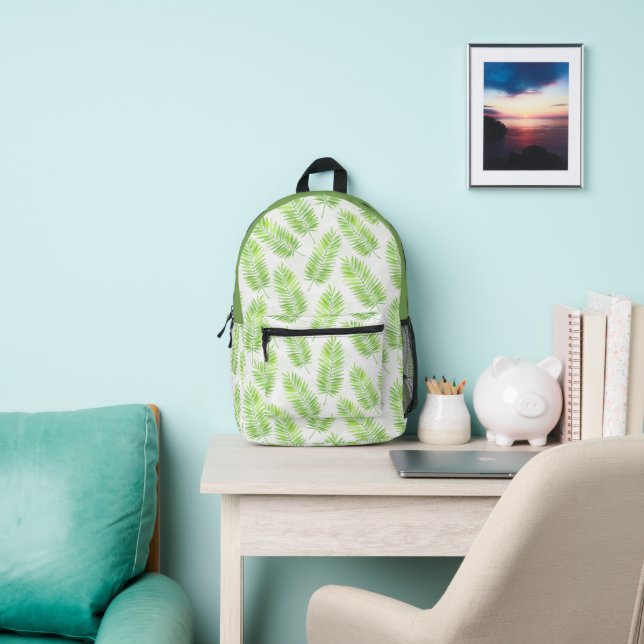 Sac À Dos Imprimé Motif feuille Palm (Insitu)