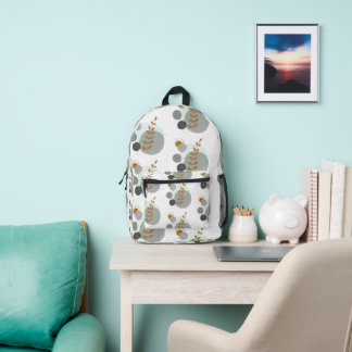 Sac À Dos Imprimé Motif feuille rétro