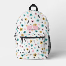 Motif Fleur Pastel Floral Personnalisé Rétro