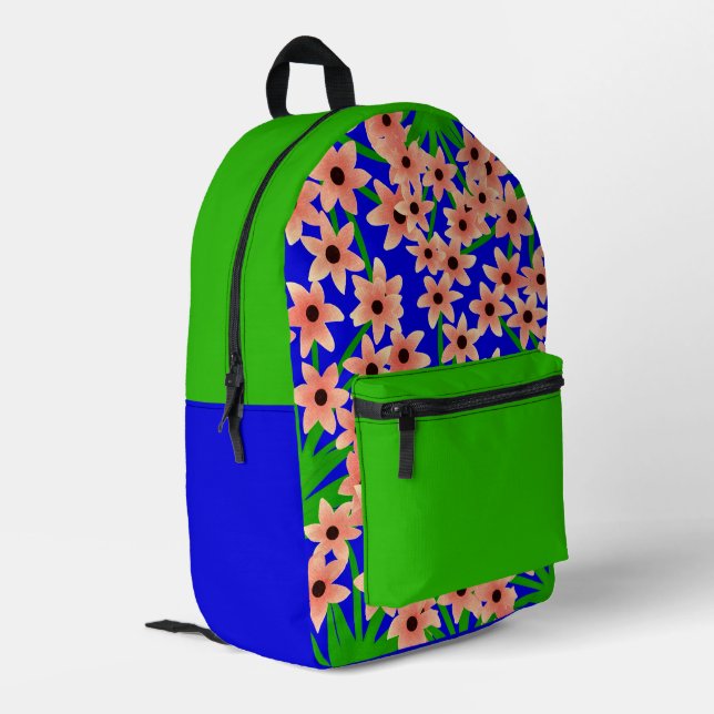 Sac À Dos Imprimé Motif floral (Coin arrière gauche)