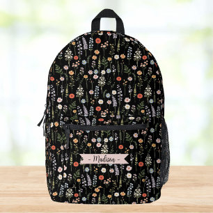 Sac À Dos Imprimé Motif floral de fleurs sauvages à l'aquarelle pers