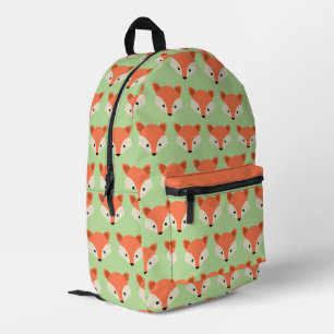 Sac À Dos Imprimé Motif Fox mignon sur vert