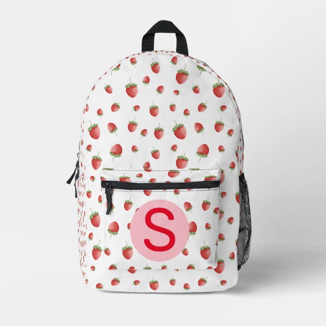 Sac À Dos Imprimé Motif fraise (Recto)