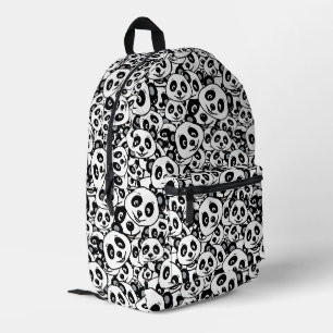 Sac À Dos Imprimé Motif moderne d'ours panda mignon en noir et blanc