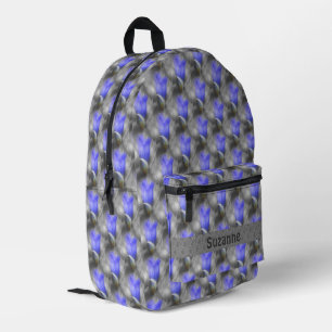 Sac À Dos Imprimé Motif naturel Gentien bleu personnalisé