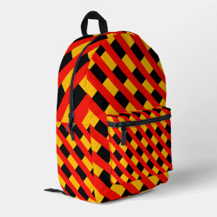Sac À Dos Imprimé Motif noir et rouge
