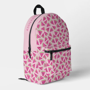 Sac À Dos Imprimé Motif Pastèque Tropical Rose