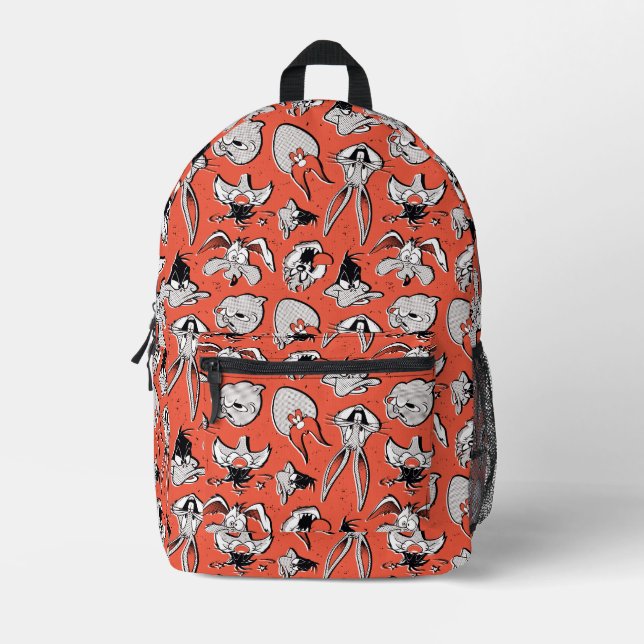 Sac À Dos Imprimé Motif Rétro Demi-teinte LOONEY TUNES™ (Recto)