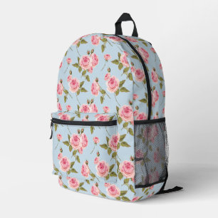 Sac À Dos Imprimé Motif rose et Pois