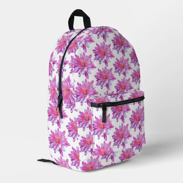 Sac À Dos Imprimé Motif rose marguerite, joli motif fleuri (Coin arrière gauche)