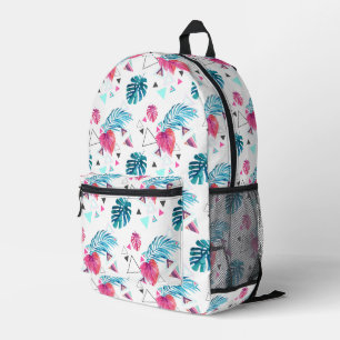 Sac À Dos Imprimé Motif triangle feuille tropicale