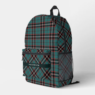 Sac À Dos Imprimé Motif Turquoise foncé Chic Nom Masculine moderne