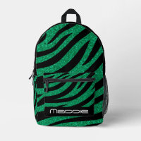 Sac à dos imprimé motif zèbre scintillant