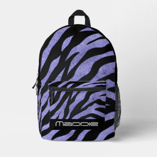 Sac à dos imprimé motif zèbre scintillant