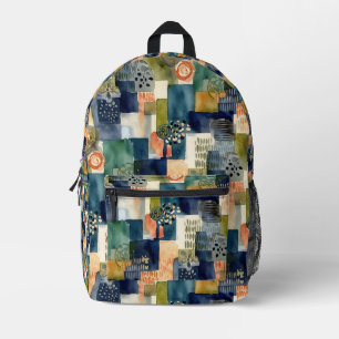 Sac À Dos Imprimé motifs carrés Abstraits