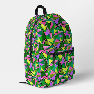 Sac À Dos Imprimé Multicolored bright neon geometric pattern